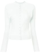 Lemaire Fitted Button Up Cardigan - Blue