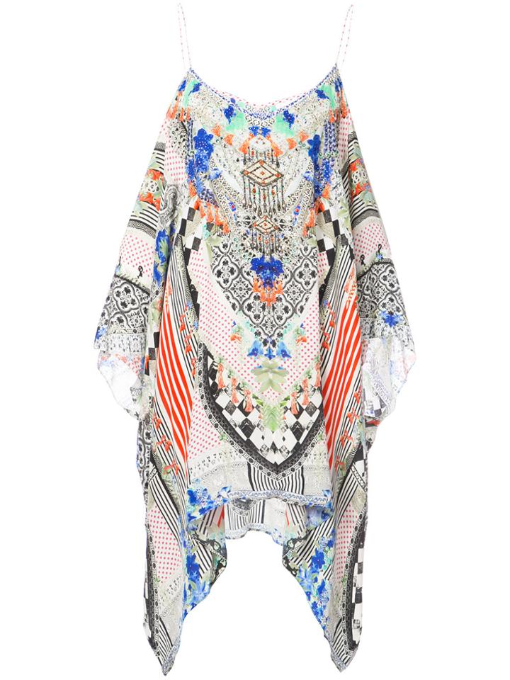 Camilla Draped Tribal Dress - Multicolour