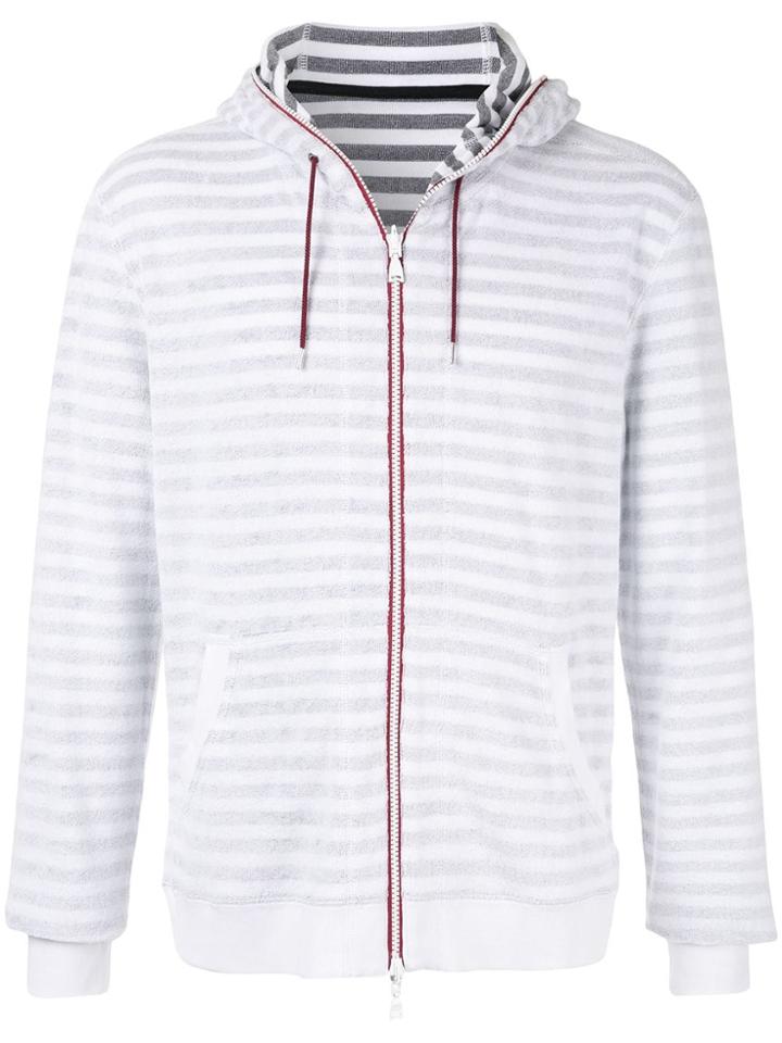 Loveless Reversible Zip Hoodie - White