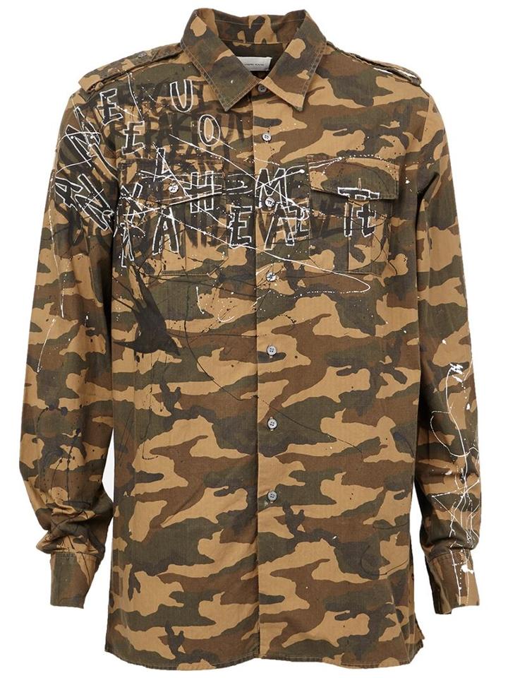 Faith Connexion Printed Detail Camouflage Shirt