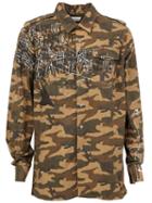 Faith Connexion Printed Detail Camouflage Shirt