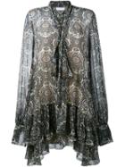 Chloé - Printed Peasant Dress - Women - Silk - 34, Silk