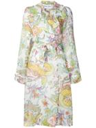 Daizy Shely Patterned Trench Coat - White