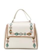 Orciani Sveva Embellished Large Bag - White
