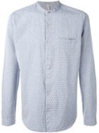 Dnl Jacquard Button Down Shirt, Men's, Size: 41, Blue, Cotton