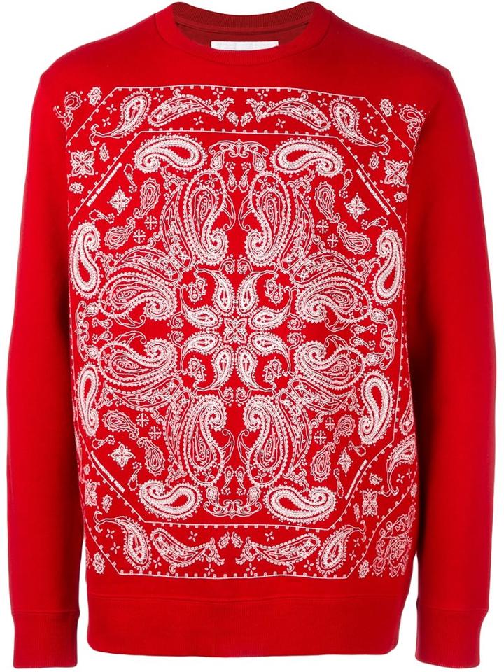 White Mountaineering Paisley Print Sweatshirt
