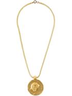 Yves Saint Laurent Vintage Shell Pendant - Metallic