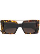 Cutler & Gross Ltd Edition Square Framed Sunglasses - Brown