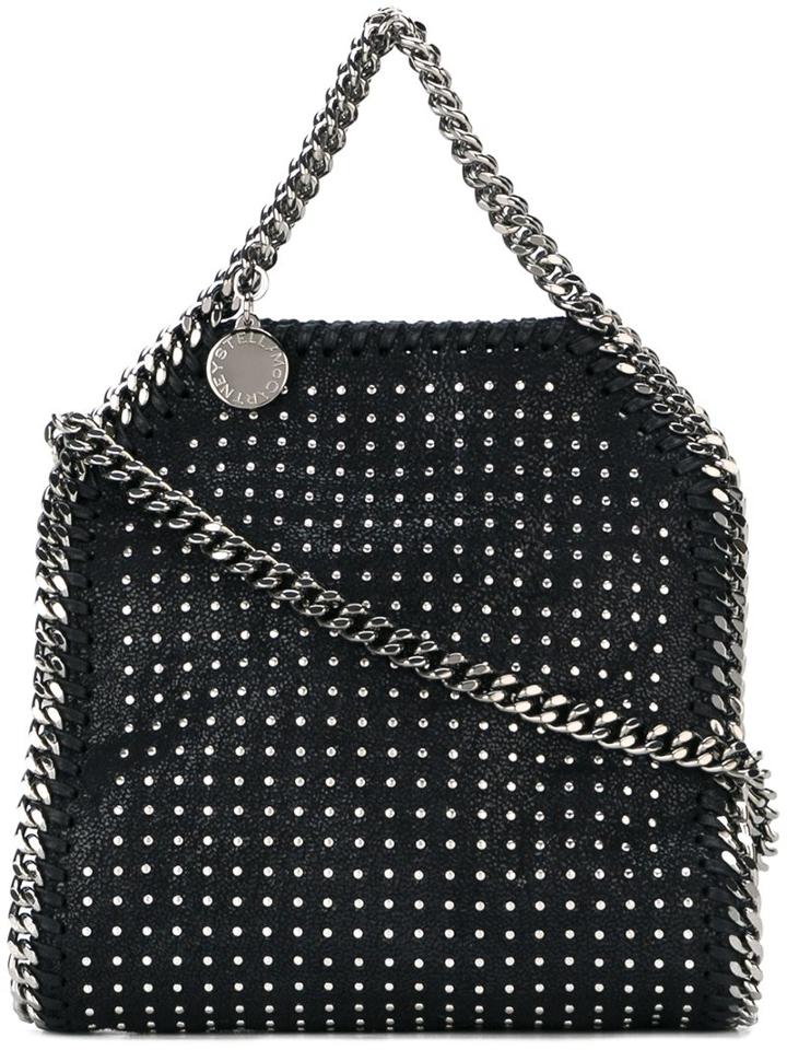 Stella Mccartney Tiny 'falabella' Tote, Women's, Black, Artificial Leather/metal