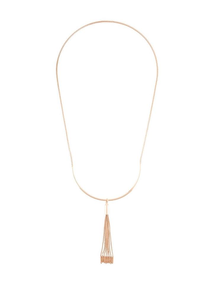 Eddie Borgo Long Tassel Necklace, Women's, Metallic