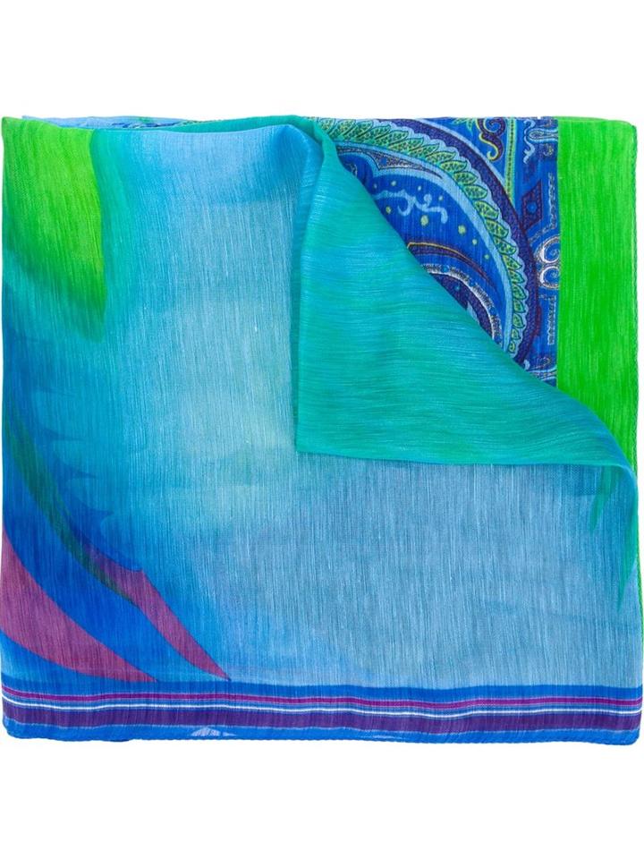 Etro Toucan Print Scarf