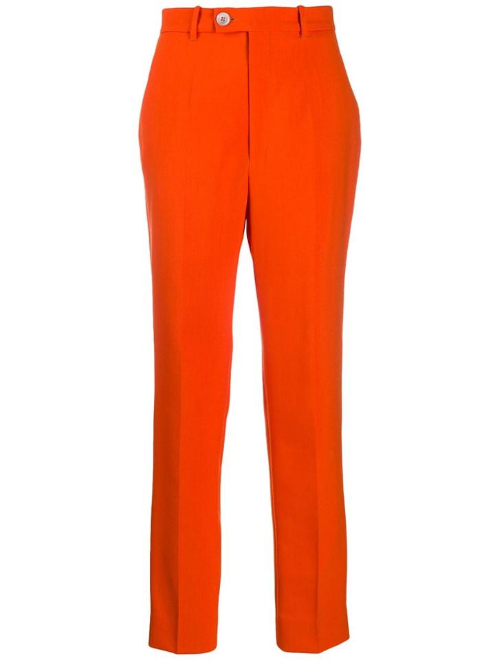 Gucci High-rise Tapered Trousers - Orange