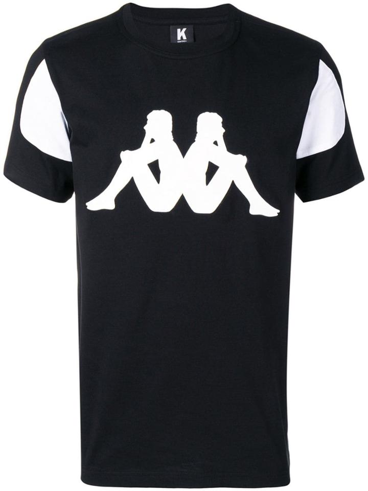 Kappa Kontroll Logo Printed T-shirt - Black