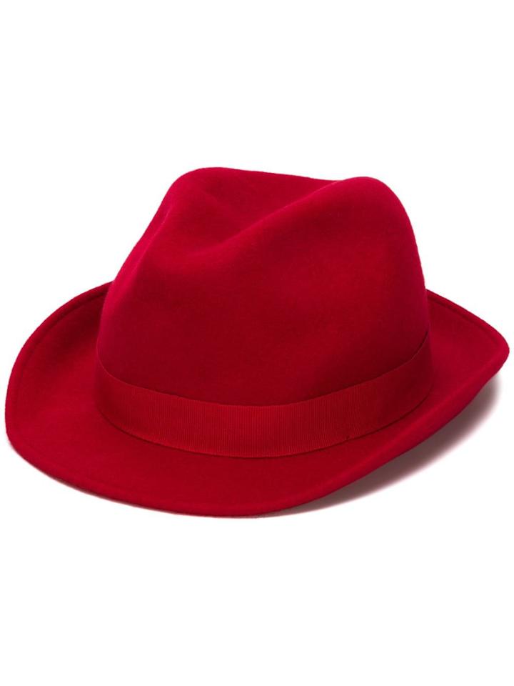 Emporio Armani Felt Trilby - Red