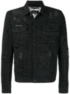 Philipp Plein Micro-studded Denim Jacket - Black