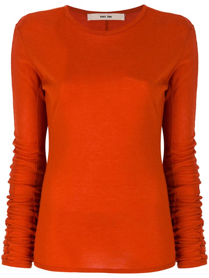 Damir Doma Soft Slim-fit Sweatshirt - Yellow & Orange