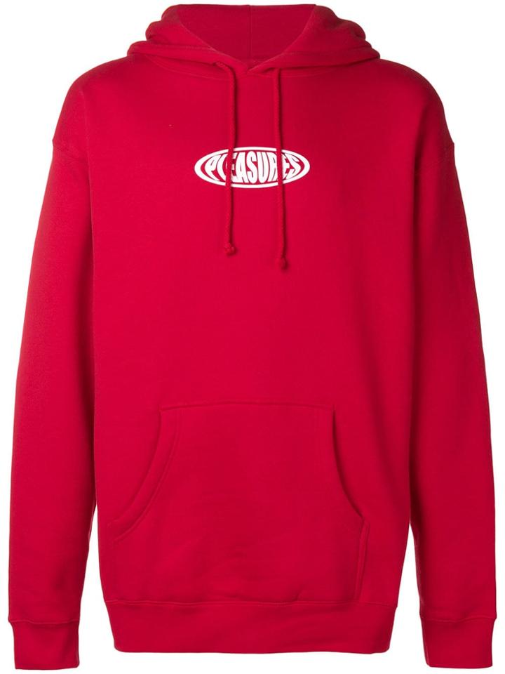 Pleasures Bubble Printed Hoodie - Red