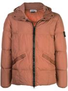 Stone Island Goose Down Jacket - Orange