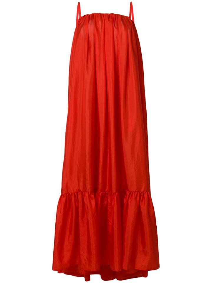 Kalita Spaghetti Strap Maxi Dress - Red