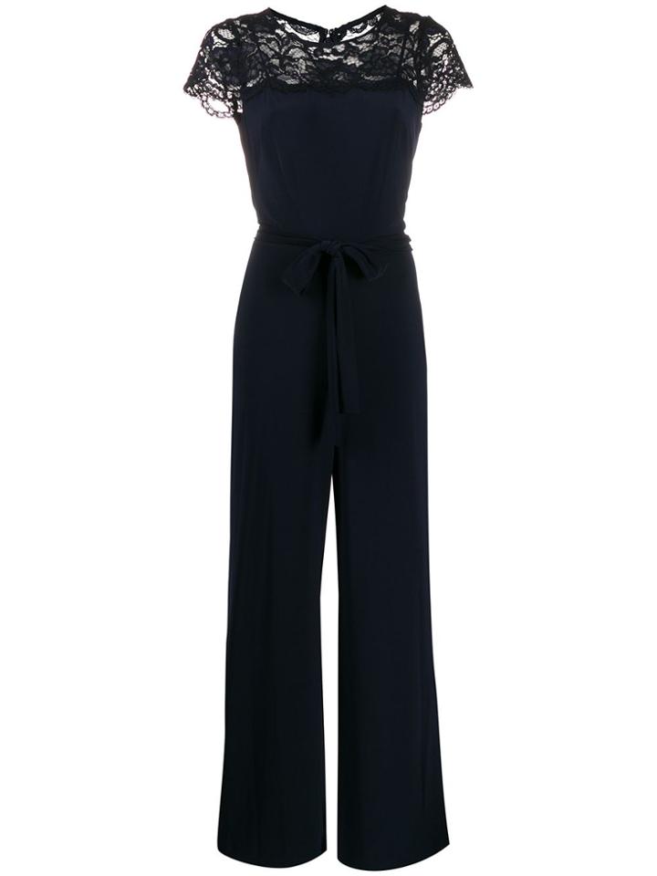 Lauren Ralph Lauren Scalloped Lace Jumpsuit - Black