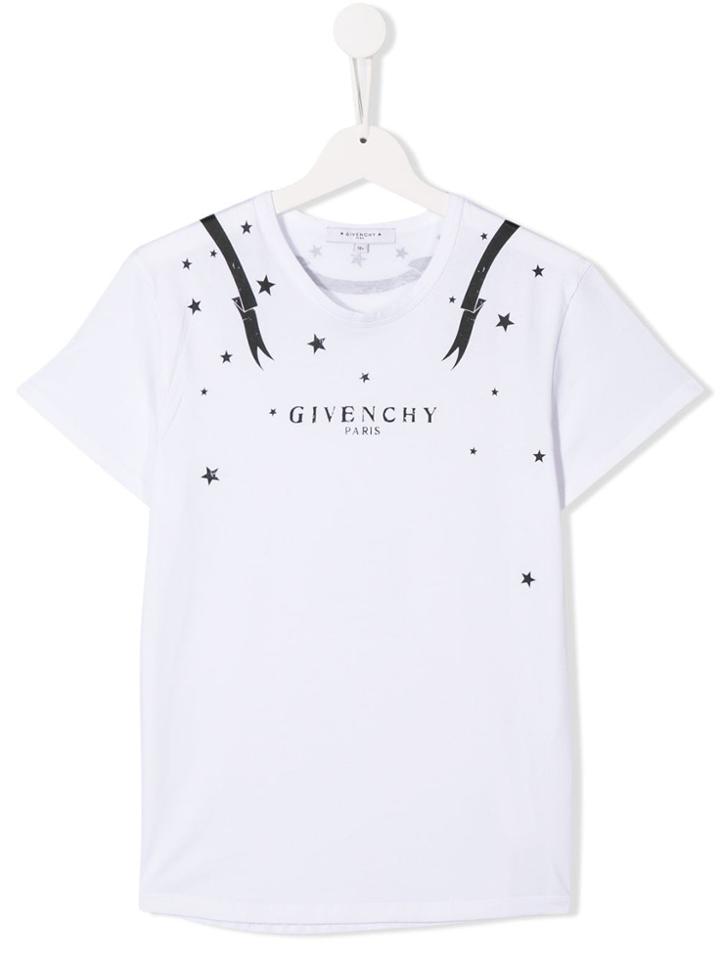 Givenchy Kids Printed Logo T-shirt - White