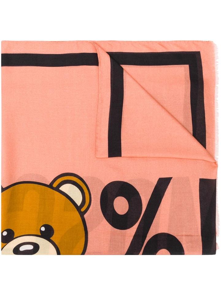 Moschino Teddy Bears Scarf - Pink