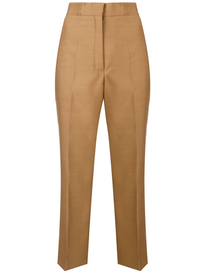 Ports 1961 High-waisted Tailored Trousers - Brown