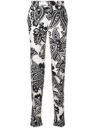 Alexander Mcqueen Paisley Print Trousers - Black