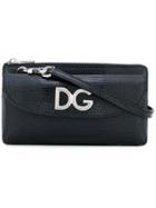 Dolce & Gabbana - Logo Plaque Shoulder Bag - Women - Calf Leather - One Size, Black, Calf Leather