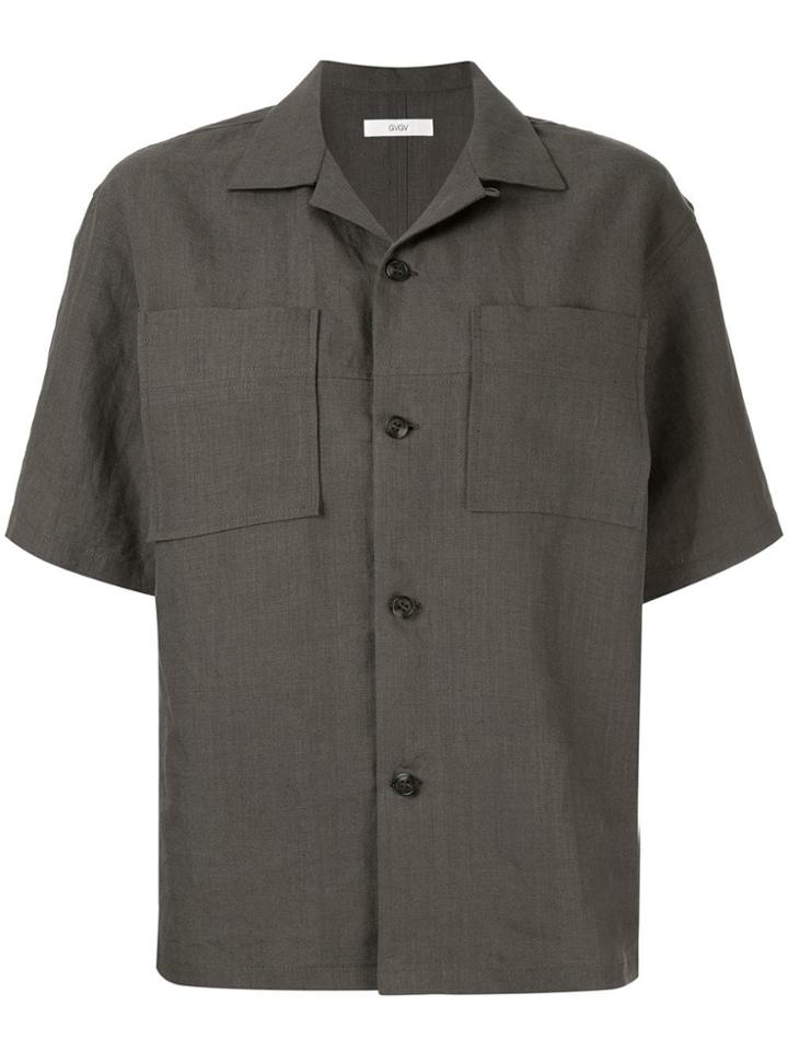 G.v.g.v. Open Collar Shirt - Grey