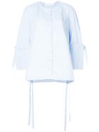 Victoria Victoria Beckham Tied Sleeve Shirt - Blue