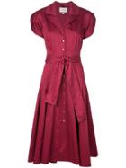 Alexis Rosetta Tie Waist Dress - Red