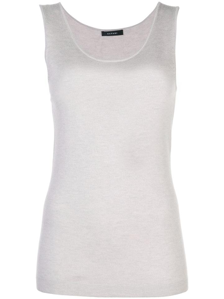 Natori Cashmere Blend Tank Top - Neutrals