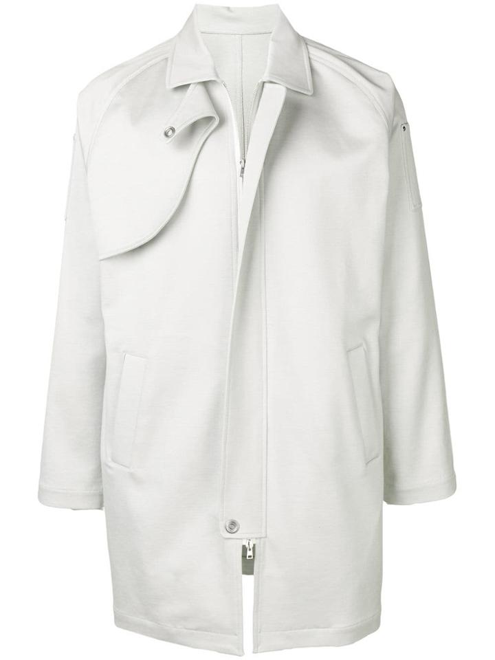 Mackintosh 0004 Off White Cotton 0004 Worker Trench Coat