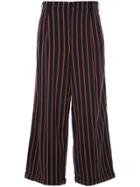 Junya Watanabe Comme Des Garçons Vintage Striped Flared Trousers -