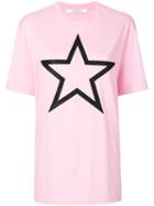 Givenchy - Columbian-fit Star Print T-shirt - Women - Cotton - Xs, Pink/purple, Cotton