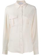 Calvin Klein Utility Button Down Shirt - White
