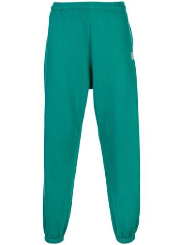 Used Future Embroidered Logo Track Pants - Green