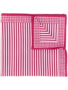 Brunello Cucinelli Striped Pocket Square - Red