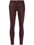 7 For All Mankind Classic Skinny Jeans - Pink & Purple