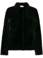 P.a.r.o.s.h. Furry Longsleeved Jacket - Black
