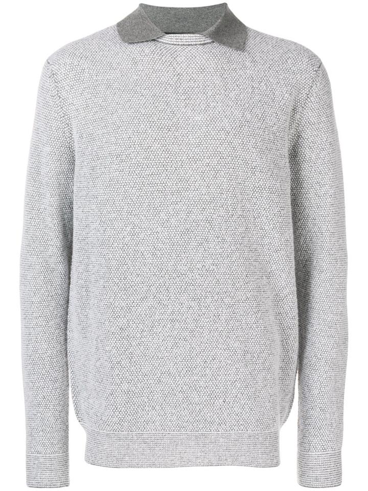 Ermenegildo Zegna Shirt Collared Jumper - Grey