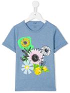Stella Mccartney Kids Graphic Flowers Lolly T-shirt, Girl's, Size: 12 Yrs, Blue
