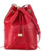Salvatore Ferragamo Gancio Bucket Bag - Red