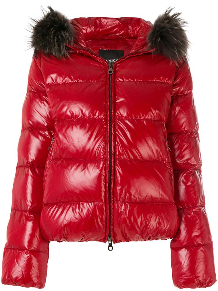 Duvetica Padded Hooded Jacket - Red