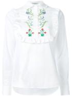 Vivetta 'orchidea' Shirt, Women's, Size: 42, White, Cotton/spandex/elastane