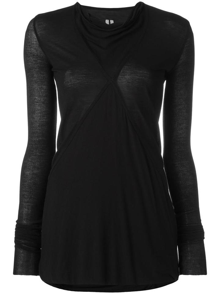 Rick Owens Crust Top, Women's, Size: 42, Black, Silk/viscose