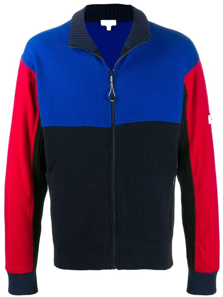 Kenzo Colour Block Knit Jacket - Blue
