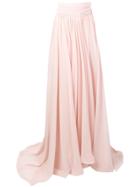 Styland Pleated Maxi Skirt - Pink