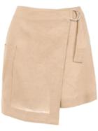 Mara Mac Linen Skirt - Neutrals